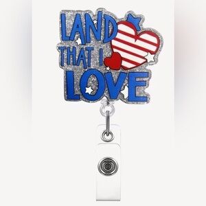 Set (12) Patriotic Retractable Badge Reel- Rotating Alligator